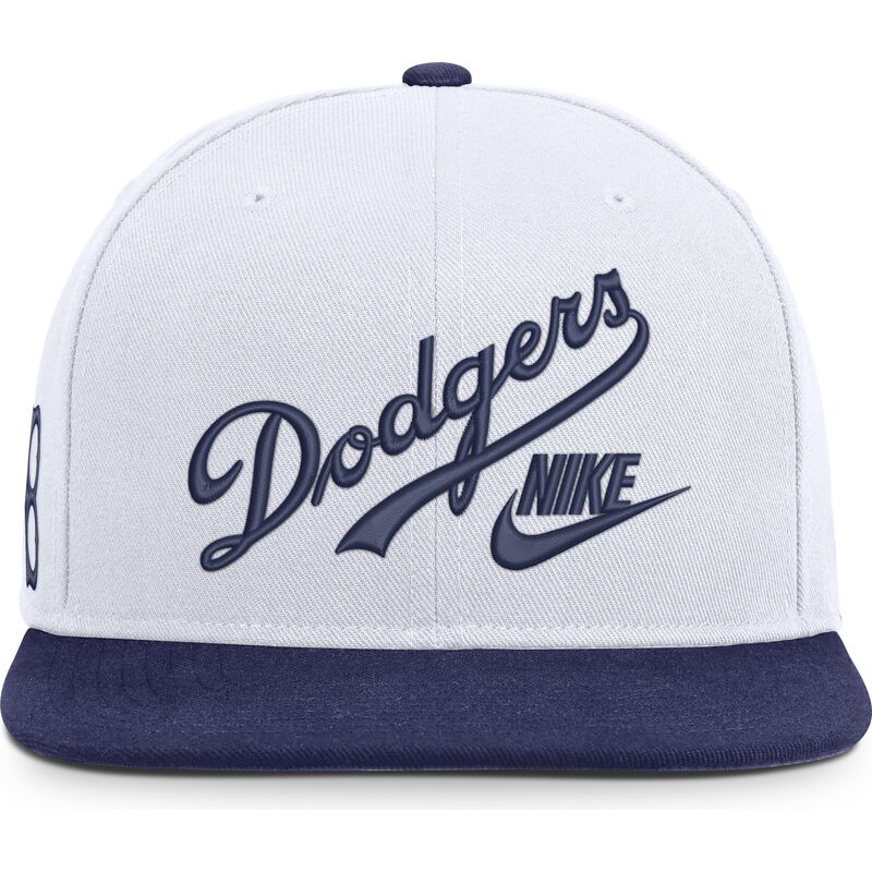 cappello-piatto-bianco-e-blu-snapback-cooperstown-dri-fit-pro-structured-square-bill-dei-los-angeles-dodgers-mlb-di-nike