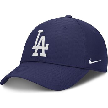 Cappellino curvo blu regolabile Club Structured UV Poly Ripstop dei Los Angeles Dodgers MLB di Nike