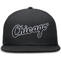 cappello-piatto-nero-aderente-dri-fit-true-structured-round-bill-dei-chicago-white-sox-mlb-di-nike