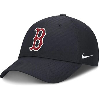 Cappellino curvo blu navy regolabile Club Structured UV Poly Ripstop dei Boston Red Sox MLB di Nike