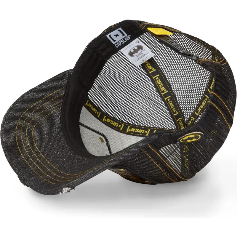 cappellino-trucker-nero-con-placca-gotham-city-batman-dc6-batp1-dc-comics-di-capslab