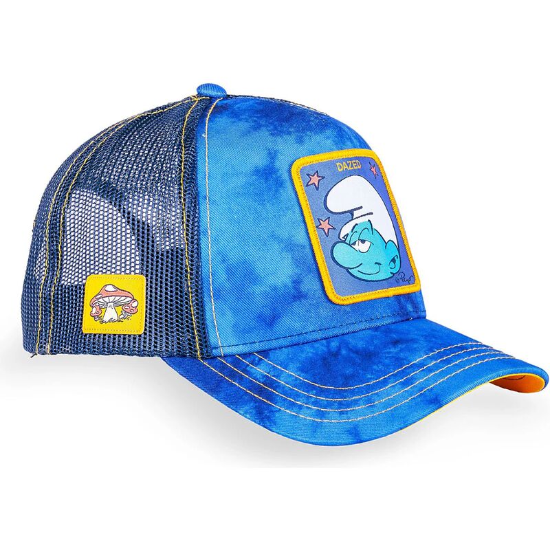 cappellino-trucker-blu-dazed-smu-cham-i-puffi-di-capslab cappellino-trucker-blu-dazed-smu-cham-i-puffi-di-capslab