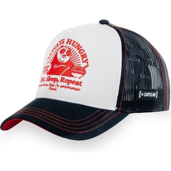 Cappellino trucker bianco e nero Po Always Hungry KFP TAKB Kung Fu Panda di Capslab