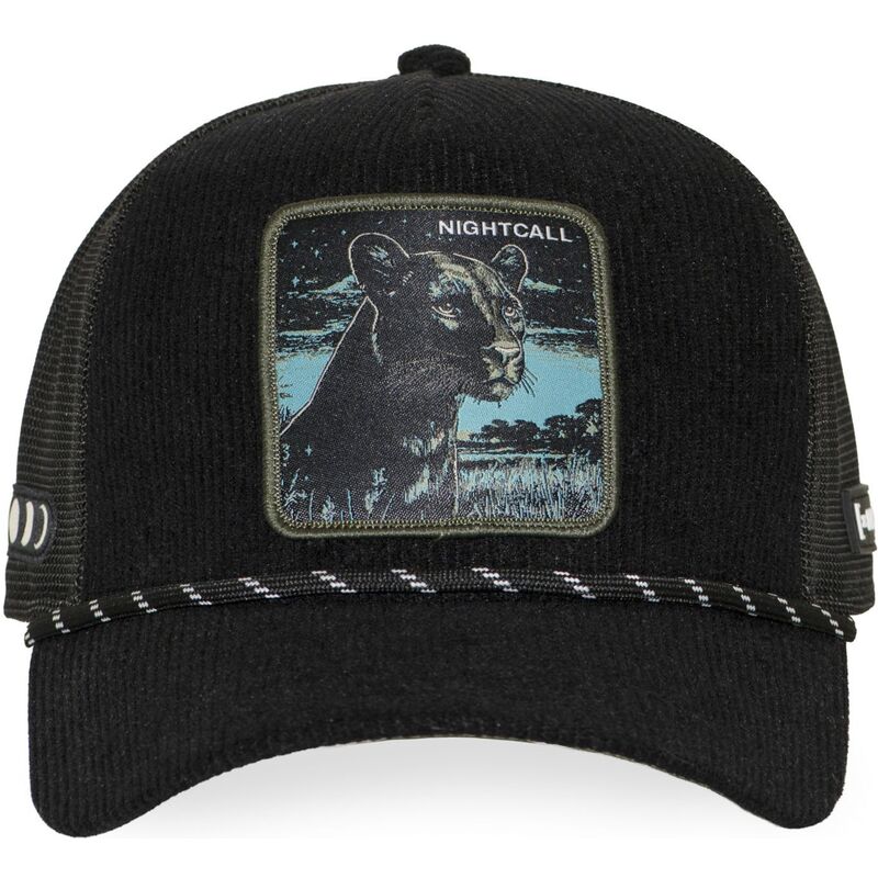 cappellino-trucker-nero-pantera-nightcall-bea3-nigb-beasts-di-capslab