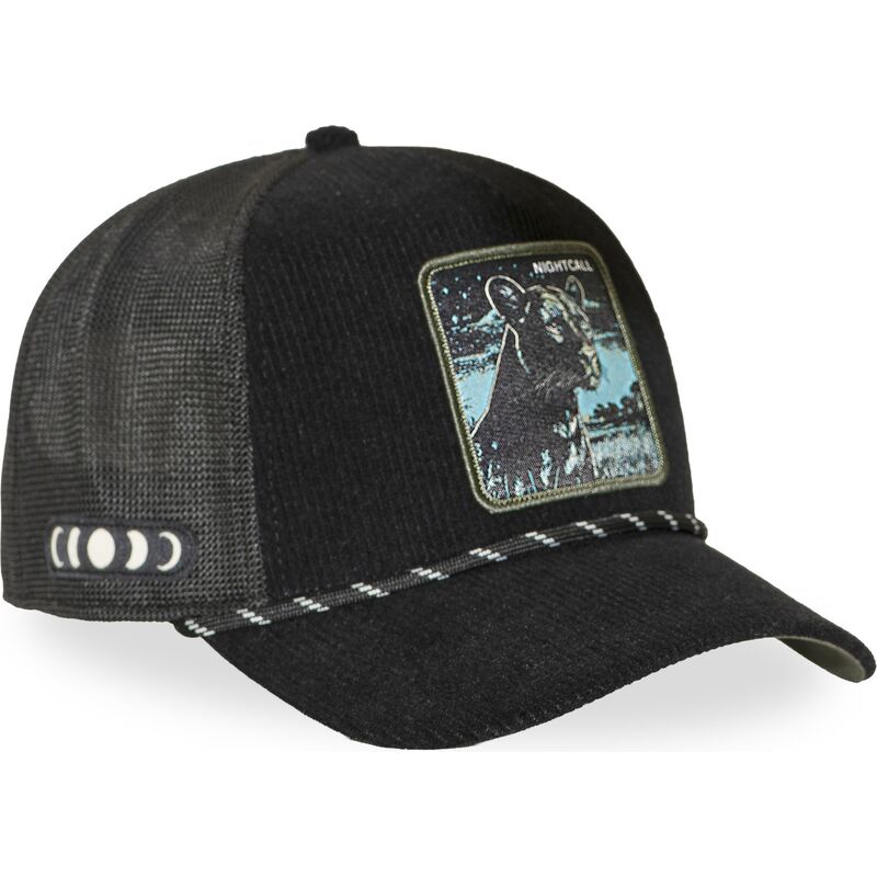 cappellino-trucker-nero-pantera-nightcall-bea3-nigb-beasts-di-capslab