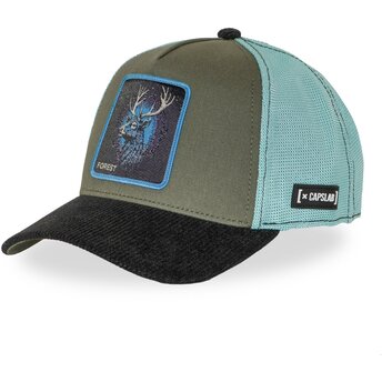 Cappellino trucker multicolore cervo BEA3 FORB Beasts di Capslab