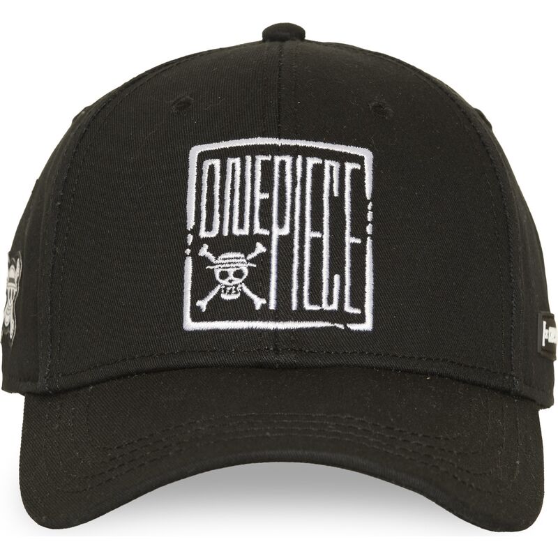 cappellino-curvo-nero-snapback-op7-embb-one-piece-di-capslab