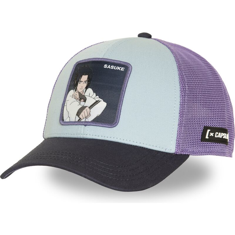 cappellino-trucker-blu-e-viola-multicolore-sasuke-uchiha-ns6-sasb-naruto-di-capslab cappellino-trucker-blu-e-viola-multicolore-sasuke-uchiha-ns6-sasb-naruto-di-capslab