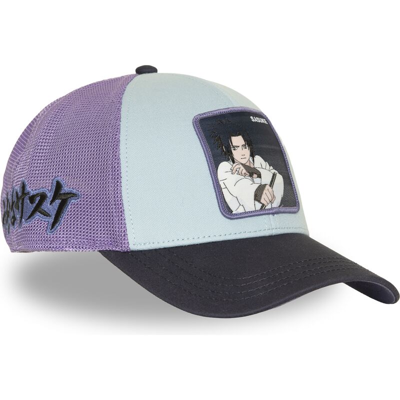 cappellino-trucker-blu-e-viola-multicolore-sasuke-uchiha-ns6-sasb-naruto-di-capslab cappellino-trucker-blu-e-viola-multicolore-sasuke-uchiha-ns6-sasb-naruto-di-capslab