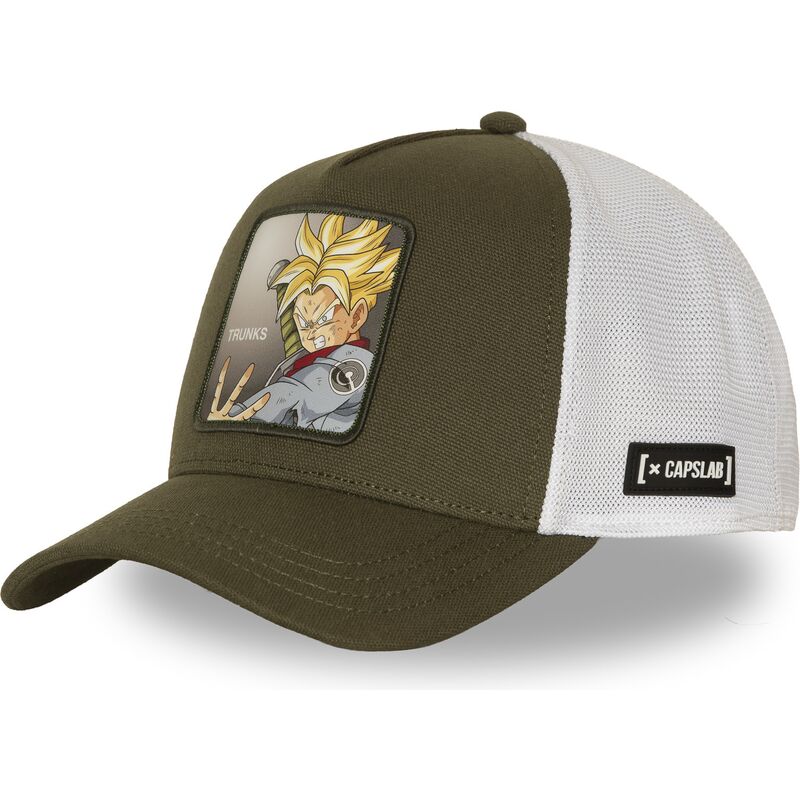 cappellino-trucker-verde-e-bianco-trunks-dbs8-futb-dragon-ball-di-capslab