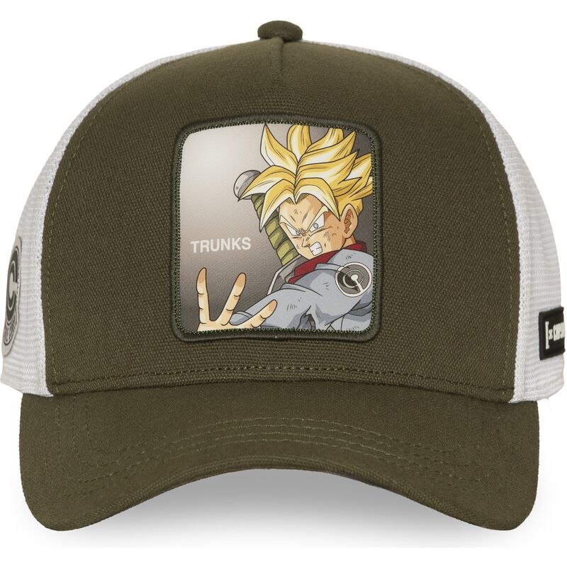 cappellino-trucker-verde-e-bianco-trunks-dbs8-futb-dragon-ball-di-capslab