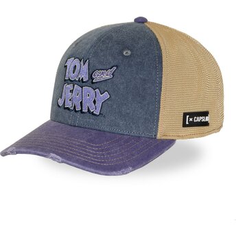 Cappellino trucker multicolore Tom e Jerry TAJ8 TAJB Looney Tunes di Capslab
