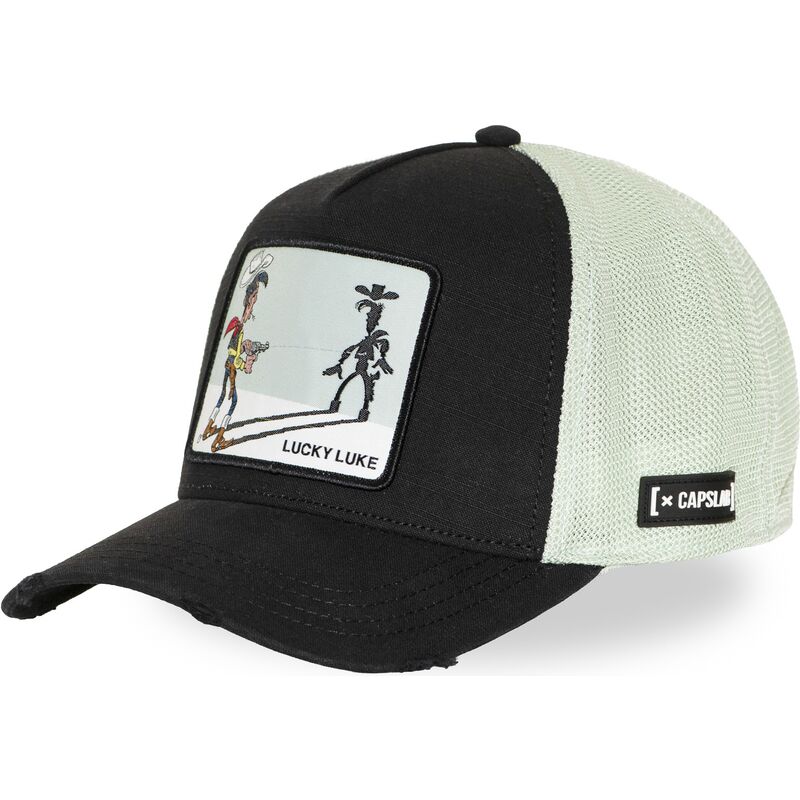 cappellino-trucker-nero-e-bianco-lucky-luke-lck3-flub-di-capslab