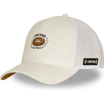 Cappello curvo crema snapback LOTR2 PCTRINB Anello Unico Il Signore degli Anelli di Capslab
