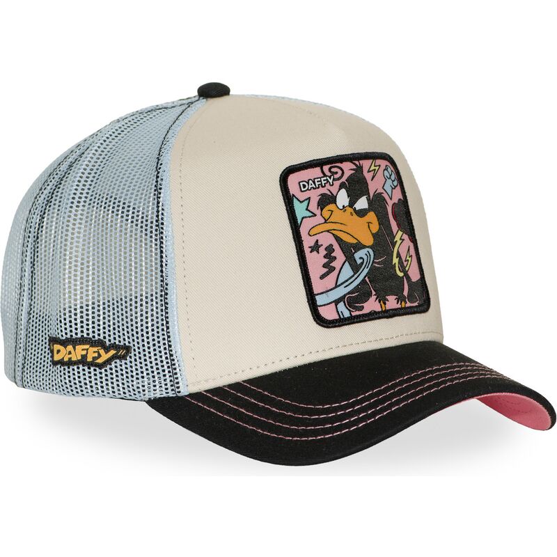 cappellino-trucker-multicolore-daffy-duck-loo13-dafb-looney-tunes-di-capslab