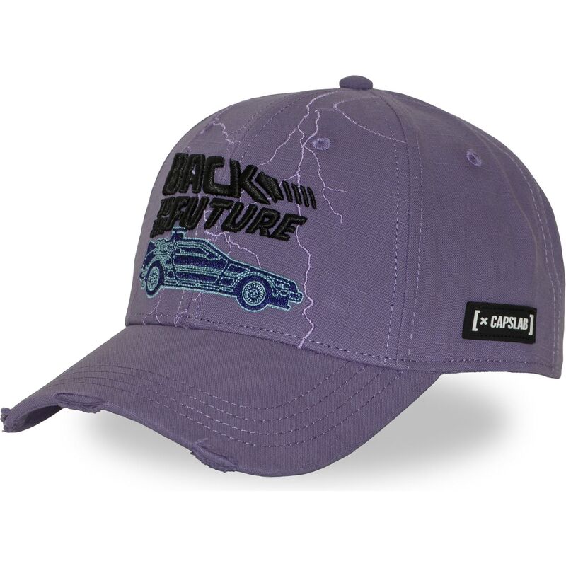 cappellino-curvo-viola-snapback-dmc-delorean-clbtf1-btfb-ritorno-al-futuro-di-capslab