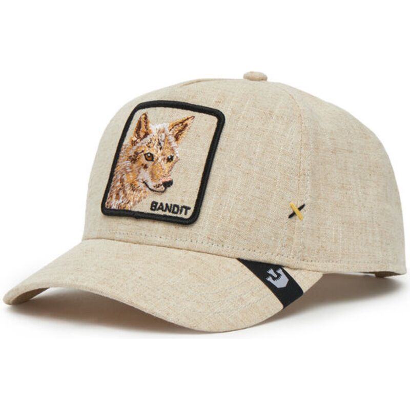 cappellino-visiera-curva-beige-snapback-bandit-coyote-cloth-rugged-comfort-the-farm-di-goorin-bros