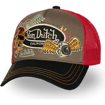 Cappello curvo multicolore snapback PATCHES09 di Von Dutch