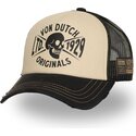 cappellino-trucker-beige-e-nero-crew28-di-von-dutch
