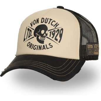 Cappello curvo beige snapback CREW28 di Von Dutch