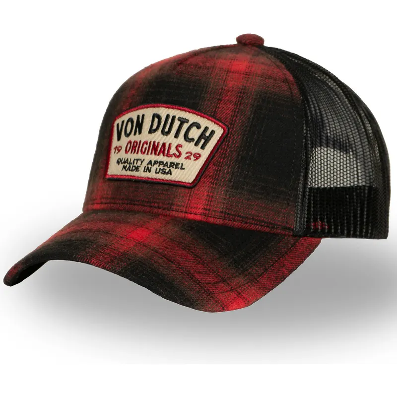 cappellino-trucker-rosso-e-nero-car05-di-von-dutch