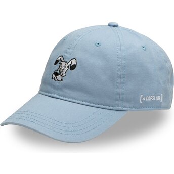 Cappello curvo blu cinghia regolabile AST1 IDE Idefix Asterix il Gallico di Capslab