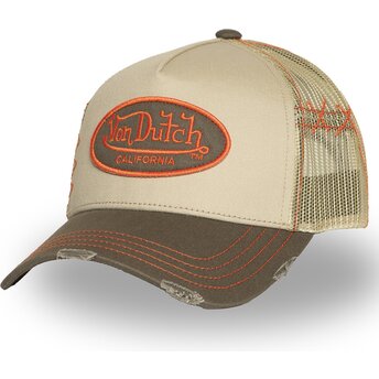 Cappello curvo beige snapback USED 06 di Von Dutch
