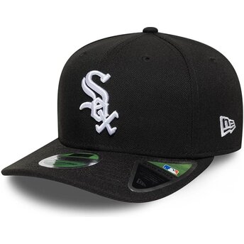 Cappello curvo nero snapback 9SEVENTY Stretch Snap Player Replica dei Chicago White Sox MLB di New Era