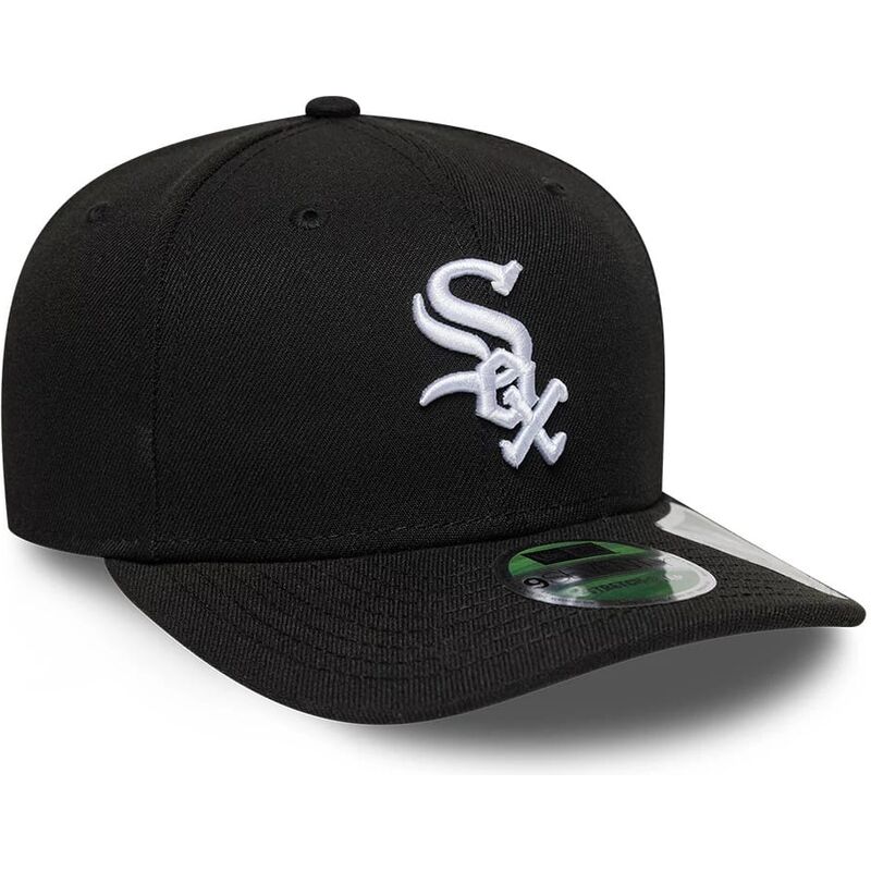 cappello-curvo-nero-snapback-9seventy-stretch-snap-player-replica-dei-chicago-white-sox-mlb-di-new-era