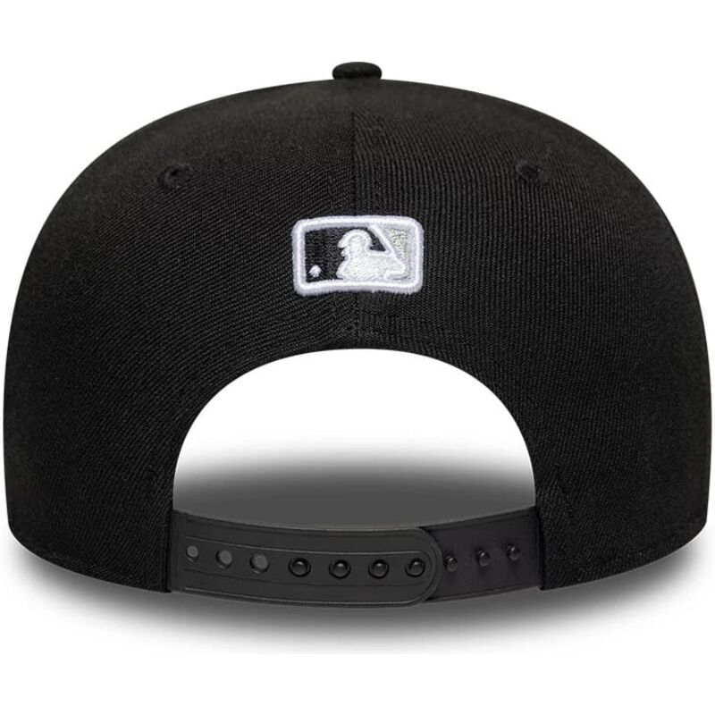 cappello-curvo-nero-snapback-9seventy-stretch-snap-player-replica-dei-chicago-white-sox-mlb-di-new-era