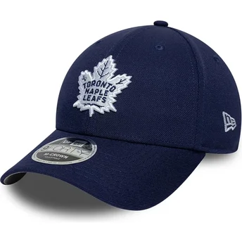 Cappello curvo blu marino snapback 9FORTY M-Crown Team dei Toronto Maple Leafs NHL di New Era