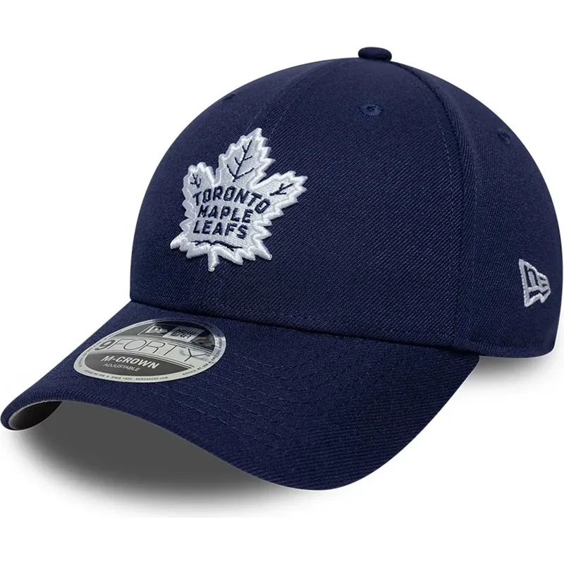 cappello-curvo-blu-marino-snapback-9forty-m-crown-team-dei-toronto-maple-leafs-nhl-di-new-era
