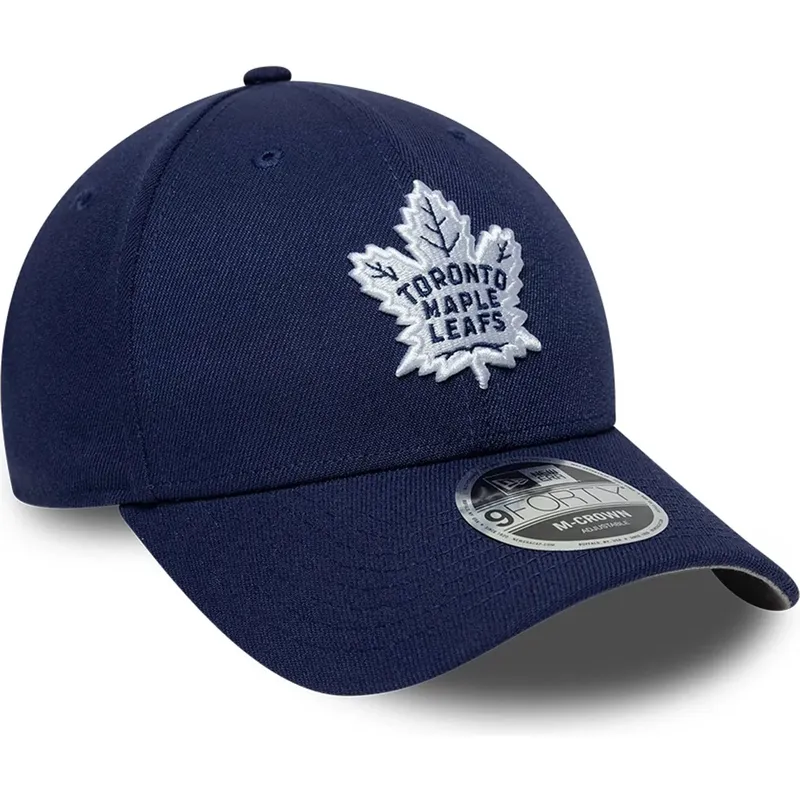 cappello-curvo-blu-marino-snapback-9forty-m-crown-team-dei-toronto-maple-leafs-nhl-di-new-era