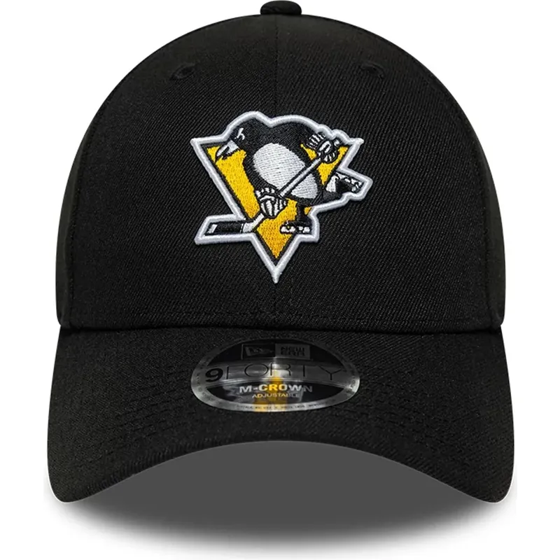 cappello-curvo-nero-snapback-9forty-m-crown-team-dei-pittsburgh-penguins-nhl-di-new-era
