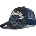 cappello-curvo-nero-snapback-flaming-di-ed-hardy