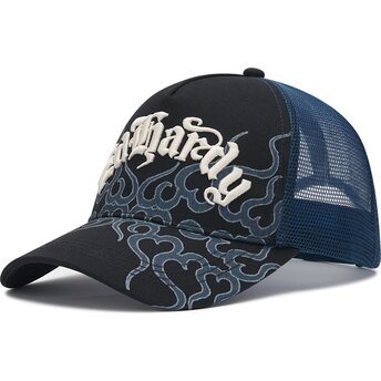 Cappello curvo nero snapback Flaming di Ed Hardy