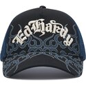 cappello-curvo-nero-snapback-flaming-di-ed-hardy