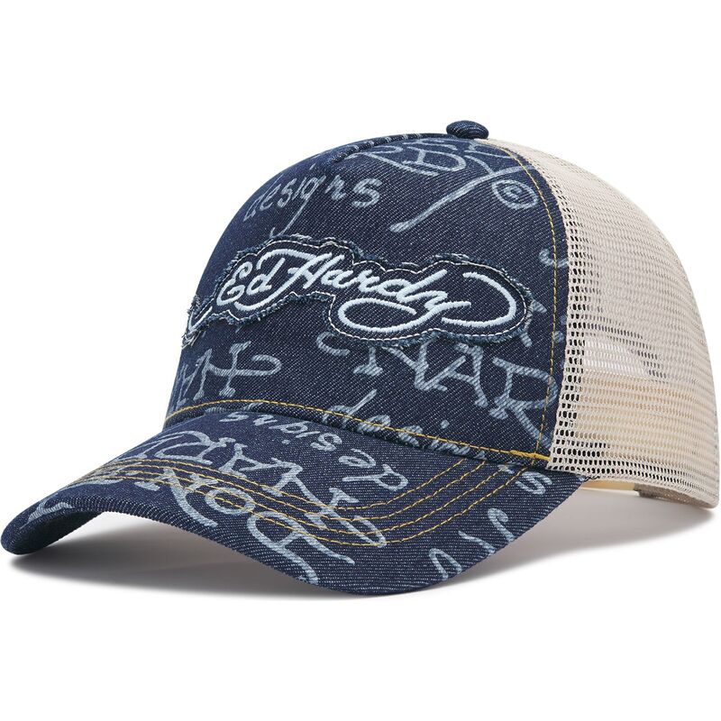 cappello-curvo-blu-marino-snapback-don-denim-di-ed-hardy cappello-curvo-blu-marino-snapback-don-denim-di-ed-hardy