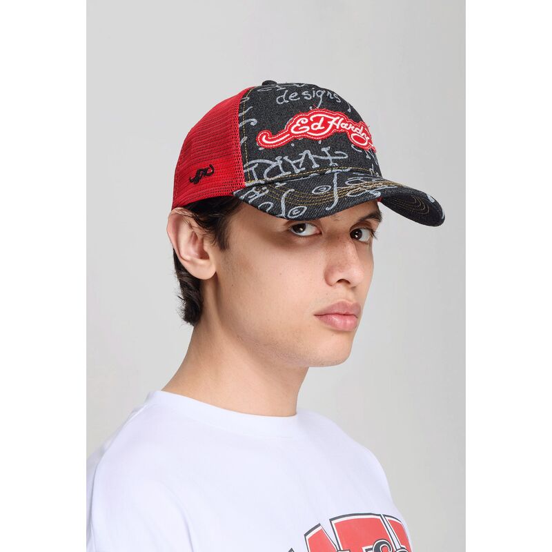 cappello-curvo-nero-snapback-don-denim-di-ed-hardy