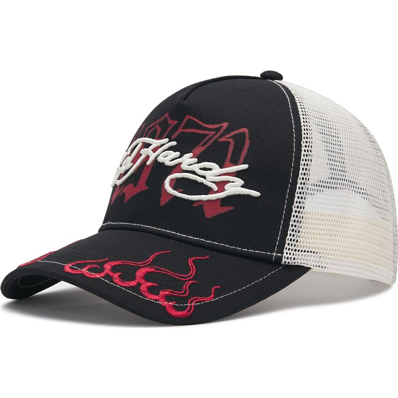 cappello-curvo-nero-snapback-1971-di-ed-hardy