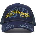 cappello-curvo-blu-marino-snapback-1971-di-ed-hardy
