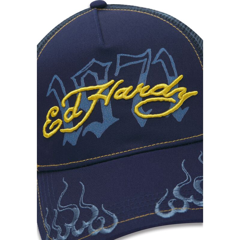 cappello-curvo-blu-marino-snapback-1971-di-ed-hardy