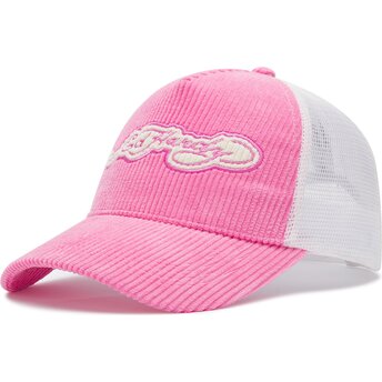 Cappello curvo rosa snapback Embroidery Applique Cord di Ed Hardy