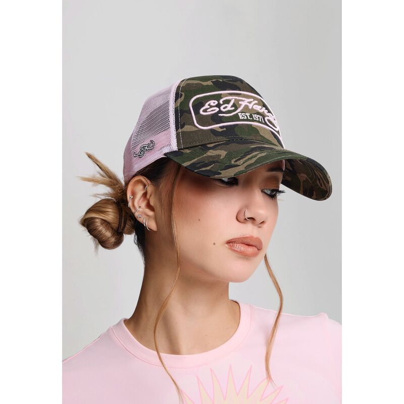 cappello-curvo-mimetizzazione-snapback-rosa-1971-di-ed-hardy cappello-curvo-mimetizzazione-snapback-rosa-1971-di-ed-hardy
