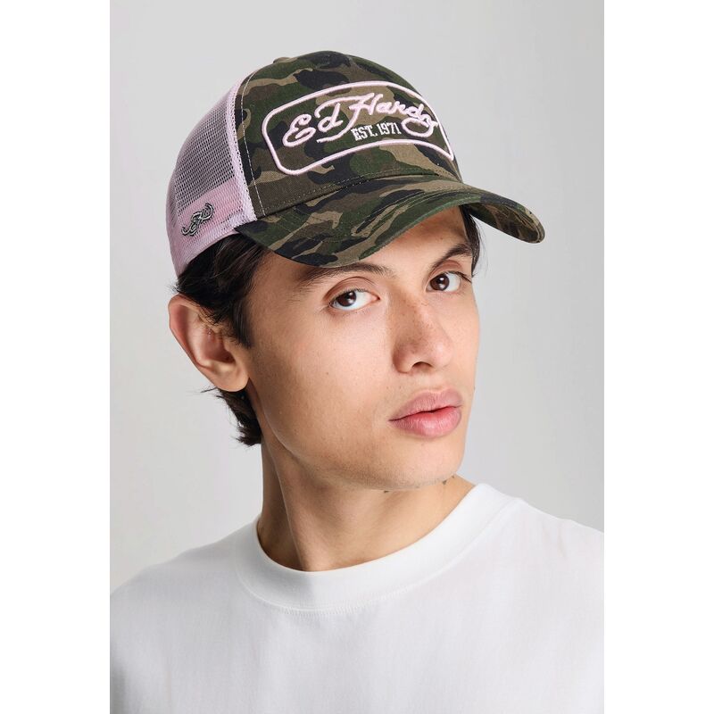 cappello-curvo-mimetizzazione-snapback-rosa-1971-di-ed-hardy cappello-curvo-mimetizzazione-snapback-rosa-1971-di-ed-hardy