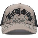 cappello-curvo-grigio-snapback-flaming-di-ed-hardy