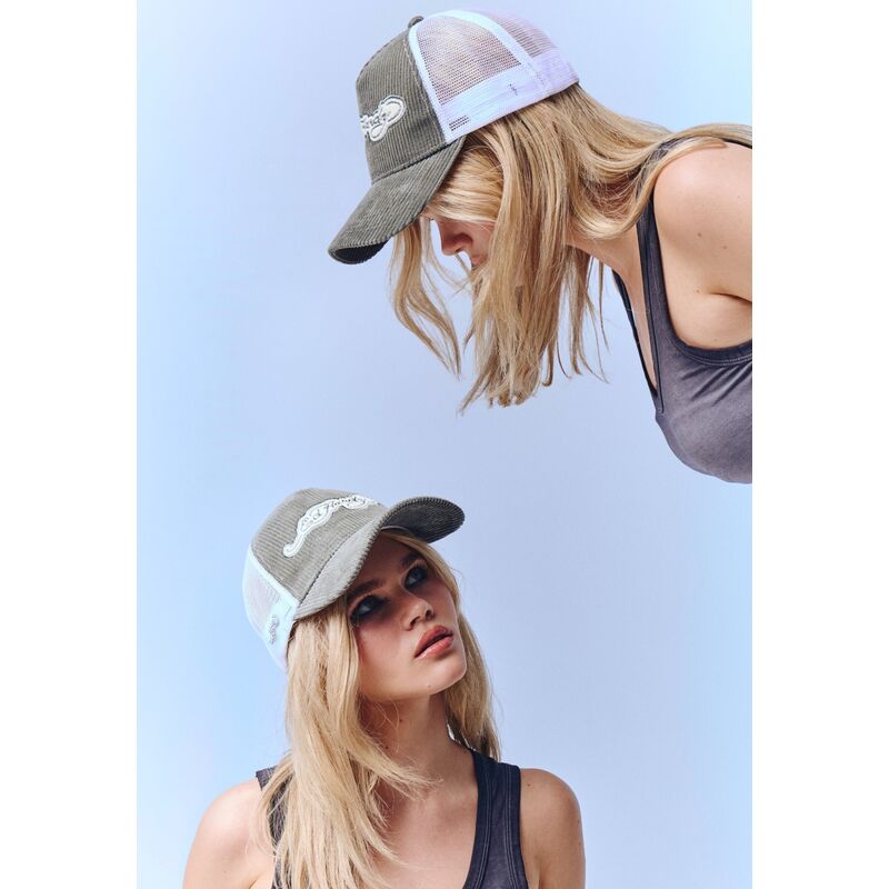 cappello-curvo-verde-snapback-embroidery-applique-cord-di-ed-hardy