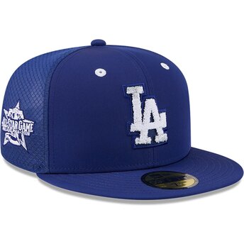 Cappello piatto blu aderente 59FIFTY All Star Game Workout dei Los Angeles Dodgers MLB di New Era
