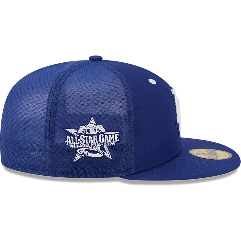 cappello-piatto-blu-aderente-59fifty-all-star-game-workout-dei-los-angeles-dodgers-mlb-di-new-era