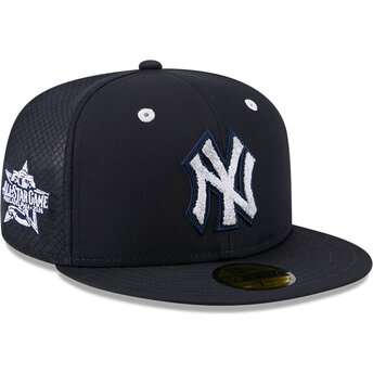 Cappello piatto blu marino aderente 59FIFTY All Star Game Workout dei New York Yankees MLB di New Era